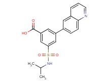 3-[(isopropylamino)sulfonyl]-5-quinolin-6-ylbenzoic acid