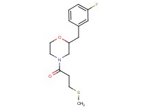 2-(3-fluorobenzyl)-4-[3-(methylthio)propanoyl]morpholine