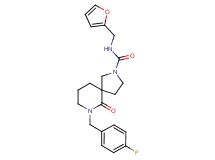 7-(4-fluorobenzyl)-N-(2-furylmethyl)-6-oxo-2,7-diazaspiro[4.5]decane-2-carboxamide