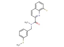 8-fluoro-N-methyl-N-[3-(methylthio)benzyl]-2-quinolinecarboxamide
