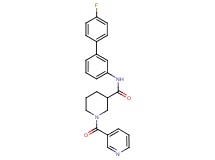 N-(4'-fluoro-3-biphenylyl)-1-(3-pyridinylcarbonyl)-3-piperidinecarboxamide