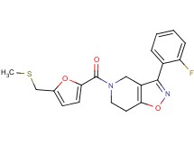 3-(2-fluorophenyl)-5-{5-[(methylthio)methyl]-2-furoyl}-4,5,6,7-tetrahydroisoxazolo[4,5-c]pyridine
