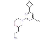 {2-[4-(4-cyclobutyl-6-methyl-2-pyrimidinyl)-2-morpholinyl]ethyl}amine dihydrochloride