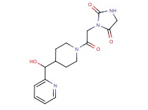 3-(2-{4-[hydroxy(2-pyridinyl)methyl]-1-piperidinyl}-2-oxoethyl)-2,4-imidazolidinedione