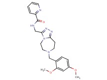 N-{[7-(2,4-dimethoxybenzyl)-6,7,8,9-tetrahydro-5H-[1,2,4]triazolo[4,3-d][1,4]diazepin-3-yl]methyl}-2-pyridinecarboxamide