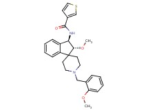N-[(2R*,3R*)-2-methoxy-1'-(2-methoxybenzyl)-2,3-dihydrospiro[indene-1,4'-piperidin]-3-yl]-3-thiophenecarboxamide