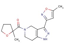 3-(5-methylisoxazol-3-yl)-5-[(2-methyltetrahydrofuran-2-yl)carbonyl]-4,5,6,7-tetrahydro-1H-pyrazolo[4,3-c]pyridine