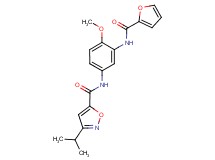 N-[3-(2-furoylamino)-4-methoxyphenyl]-3-isopropylisoxazole-5-carboxamide