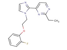 2-ethyl-4-{1-[2-(2-fluorophenoxy)ethyl]-1H-imidazol-2-yl}pyrimidine