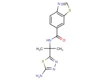 N-[1-(5-amino-1,3,4-thiadiazol-2-yl)-1-methylethyl]-1,3-benzothiazole-6-carboxamide