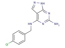 N~4~-(4-chlorobenzyl)-1H-pyrazolo[3,4-d]pyrimidine-4,6-diamine