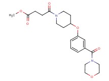 methyl 4-{4-[3-(4-morpholinylcarbonyl)phenoxy]-1-piperidinyl}-4-oxobutanoate