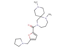 3,7-dimethyl-11-[5-(pyrrolidin-1-ylmethyl)-2-furoyl]-3,7,11-triazaspiro[5.6]dodecane
