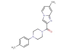 7-methyl-2-{[4-(4-methylphenyl)-1-piperazinyl]carbonyl}imidazo[1,2-a]pyridine bis(trifluoroacetate)