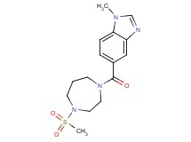 1-methyl-5-{[4-(methylsulfonyl)-1,4-diazepan-1-yl]carbonyl}-1H-benzimidazole