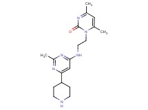 4,6-dimethyl-1-{2-[(2-methyl-6-piperidin-4-ylpyrimidin-4-yl)amino]ethyl}pyrimidin-2(1H)-one