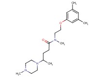 N-[2-(3,5-dimethylphenoxy)ethyl]-N-methyl-4-(4-methylpiperazin-1-yl)pentanamide