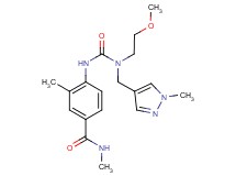 4-[({(2-methoxyethyl)[(1-methyl-1H-pyrazol-4-yl)methyl]amino}carbonyl)amino]-N,3-dimethylbenzamide