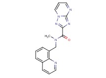 N-methyl-N-(8-quinolinylmethyl)[1,2,4]triazolo[1,5-a]pyrimidine-2-carboxamide trifluoroacetate