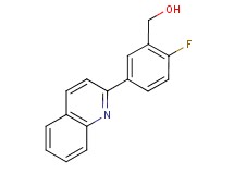 (2-fluoro-5-quinolin-2-ylphenyl)methanol