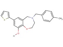 4-(4-methylbenzyl)-7-(2-thienyl)-2,3,4,5-tetrahydro-1,4-benzoxazepin-9-ol
