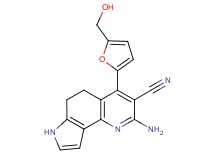2-amino-4-[5-(hydroxymethyl)-2-furyl]-6,7-dihydro-5H-pyrrolo[2,3-h]quinoline-3-carbonitrile