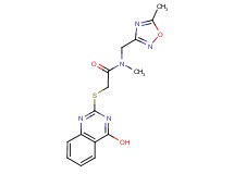 2-[(4-hydroxyquinazolin-2-yl)thio]-N-methyl-N-[(5-methyl-1,2,4-oxadiazol-3-yl)methyl]acetamide