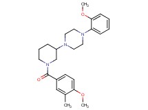 1-[1-(4-methoxy-3-methylbenzoyl)-3-piperidinyl]-4-(2-methoxyphenyl)piperazine