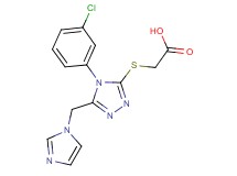 {[4-(3-chlorophenyl)-5-(1H-imidazol-1-ylmethyl)-4H-1,2,4-triazol-3-yl]thio}acetic acid