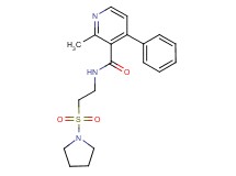 2-methyl-4-phenyl-N-[2-(pyrrolidin-1-ylsulfonyl)ethyl]nicotinamide