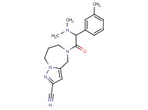 5-[(dimethylamino)(3-methylphenyl)acetyl]-5,6,7,8-tetrahydro-4H-pyrazolo[1,5-a][1,4]diazepine-2-carbonitrile