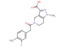 5-[(3-fluoro-4-methylphenyl)acetyl]-1-methyl-4,5,6,7-tetrahydro-1H-pyrazolo[4,3-c]pyridine-3-carboxylic acid