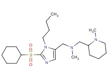 1-[1-butyl-2-(cyclohexylsulfonyl)-1H-imidazol-5-yl]-N-methyl-N-[(1-methyl-2-piperidinyl)methyl]methanamine