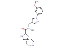 N-{[1-(3-methoxyphenyl)-1H-pyrazol-4-yl]methyl}-N-methyl-2,8-diazaspiro[4.5]decane-3-carboxamide dihydrochloride