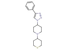 4-(4-phenyl-1H-1,2,3-triazol-1-yl)-1-(tetrahydro-2H-thiopyran-4-yl)piperidine