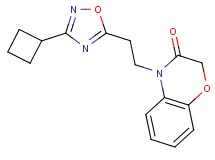 4-[2-(3-cyclobutyl-1,2,4-oxadiazol-5-yl)ethyl]-2H-1,4-benzoxazin-3(4H)-one