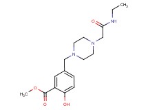 methyl 5-({4-[2-(ethylamino)-2-oxoethyl]-1-piperazinyl}methyl)-2-hydroxybenzoate