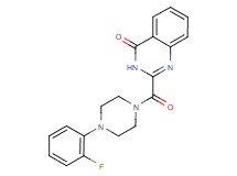 2-{[4-(2-fluorophenyl)-1-piperazinyl]carbonyl}-4(3H)-quinazolinone trifluoroacetate