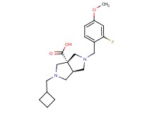 (3aR*,6aR*)-2-(cyclobutylmethyl)-5-(2-fluoro-4-methoxybenzyl)hexahydropyrrolo[3,4-c]pyrrole-3a(1H)-carboxylic acid