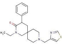 2-ethyl-4-phenyl-9-(1,3-thiazol-4-ylmethyl)-2,9-diazaspiro[5.5]undecan-3-one