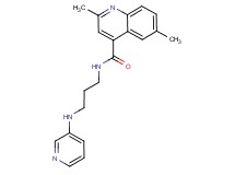 2,6-dimethyl-N-[3-(3-pyridinylamino)propyl]-4-quinolinecarboxamide