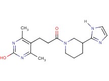 5-{3-[3-(1H-imidazol-2-yl)-1-piperidinyl]-3-oxopropyl}-4,6-dimethyl-2-pyrimidinol