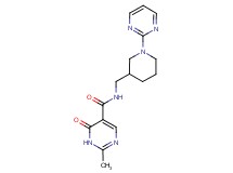 2-methyl-6-oxo-N-[(1-pyrimidin-2-ylpiperidin-3-yl)methyl]-1,6-dihydropyrimidine-5-carboxamide
