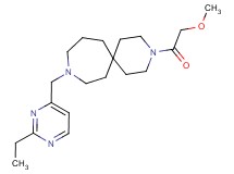 9-[(2-ethylpyrimidin-4-yl)methyl]-3-(methoxyacetyl)-3,9-diazaspiro[5.6]dodecane