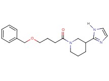 1-[4-(benzyloxy)butanoyl]-3-(1H-imidazol-2-yl)piperidine