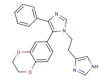 5-(2,3-dihydro-1,4-benzodioxin-6-yl)-1-[2-(1H-imidazol-4-yl)ethyl]-4-phenyl-1H-imidazole