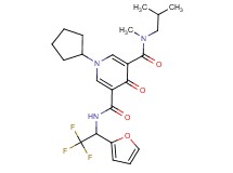 1-cyclopentyl-N-isobutyl-N-methyl-4-oxo-N'-[2,2,2-trifluoro-1-(2-furyl)ethyl]-1,4-dihydro-3,5-pyridinedicarboxamide