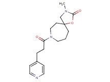 3-methyl-8-[3-(4-pyridinyl)propanoyl]-1-oxa-3,8-diazaspiro[4.6]undecan-2-one