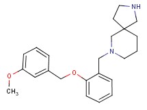 7-{2-[(3-methoxybenzyl)oxy]benzyl}-2,7-diazaspiro[4.5]decane dihydrochloride