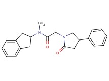 N-(2,3-dihydro-1H-inden-2-yl)-N-methyl-2-(2-oxo-4-phenylpyrrolidin-1-yl)acetamide